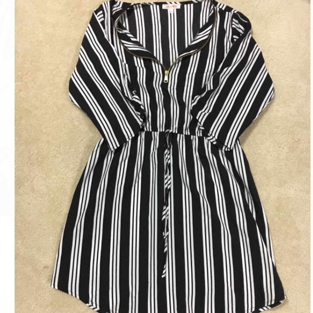 black/white striped dress ✨